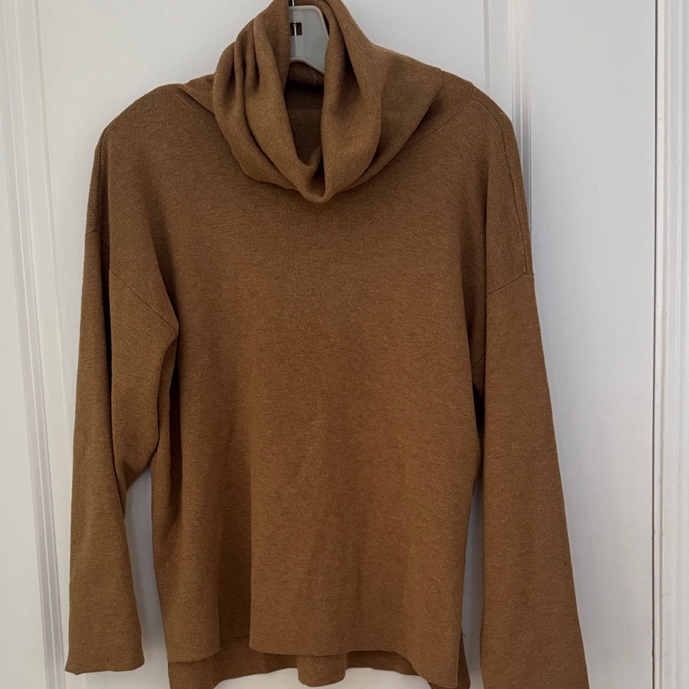 H&M Camel Cowl Neck Sweater